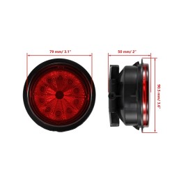 Ironwalls 2x LED Tail Lights Rear Brake Stop Lamps Assembly For Can-Am Outlander 710001645