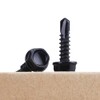 #10 x 3/4" (100 pcs) Black Hex Washer Head Self
