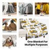 Construction Truck Throw Blanket Boys Toddler Kids Excavator Design Fuzzy