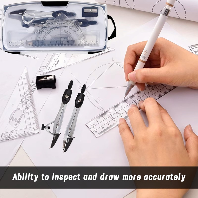 10-Piece Set Compass Leads, Suitable for School Students from Primary