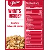 Fisher Snack Cashew Halves and Pieces, 24 Ounces, Roasted with