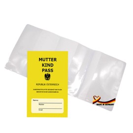 Maternity Log Cover 3-Piece Transparent – Olanmarp Protective Cover for the Austrian Maternity Log MKP Soft Film with Pockets – Practical & Beautiful for Expectant Mums – with Extra Compartment (1