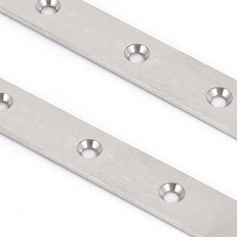 Sourcingmap 200mmx20mmx3mm Straight Flat Mending Repair Plate Fastener 2pcs