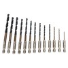 13Pcs Twist Drill Bit 1/4in Hex Shank 1.5‑6.5mm Fast Change