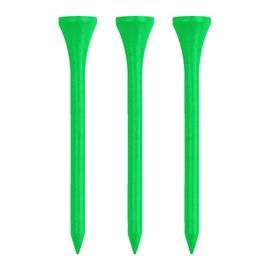 IZZO Golf Wood Golf Tees, 3.25 Inch, Neon Green (Pack of 200)