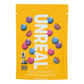 UD_Unreal Case of 6 5 oz Crispy Quinoa Chocolate Gems Dark Chocolate Grain Snacks