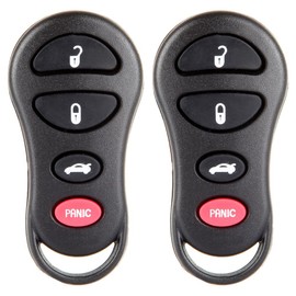 INEEDUP GQ43VT17T,04602260AD,04602260AA Key Fob Keyless Entry Remote Key Fob Case X2 2001-2004 Fit for Chrysler 300M 3.5L