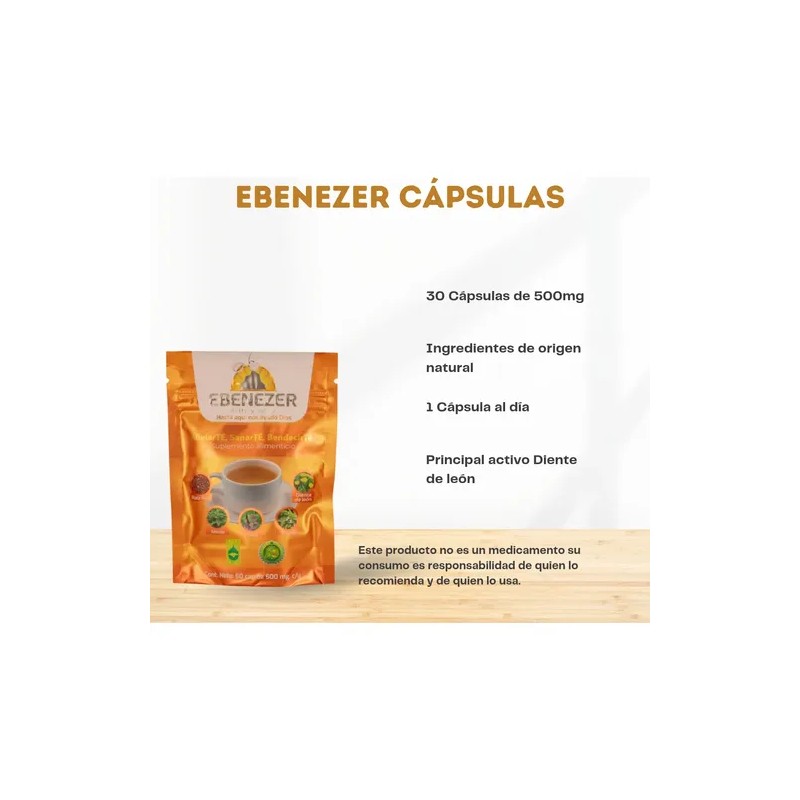 Suplemento En Cápsulas Biolife Suplemento Alimenticio Ebenezer Diente De León