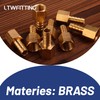 LTWFITTING Brass BSP Fitting Coupler/Adapter 1/4-Inch Female BSPP x 8mm