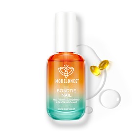 modelones Nail Dehydrator and Primer, 3-in-One Vitamin A+ E & Keratin Nourishing Prep for Acrylic & Gel Nails, Supports Growth