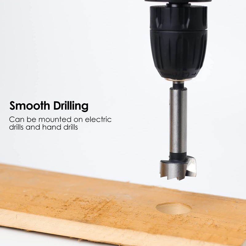 BAIDETS Forstner Drill Bit 19mm - Precision Woodworking Bit with