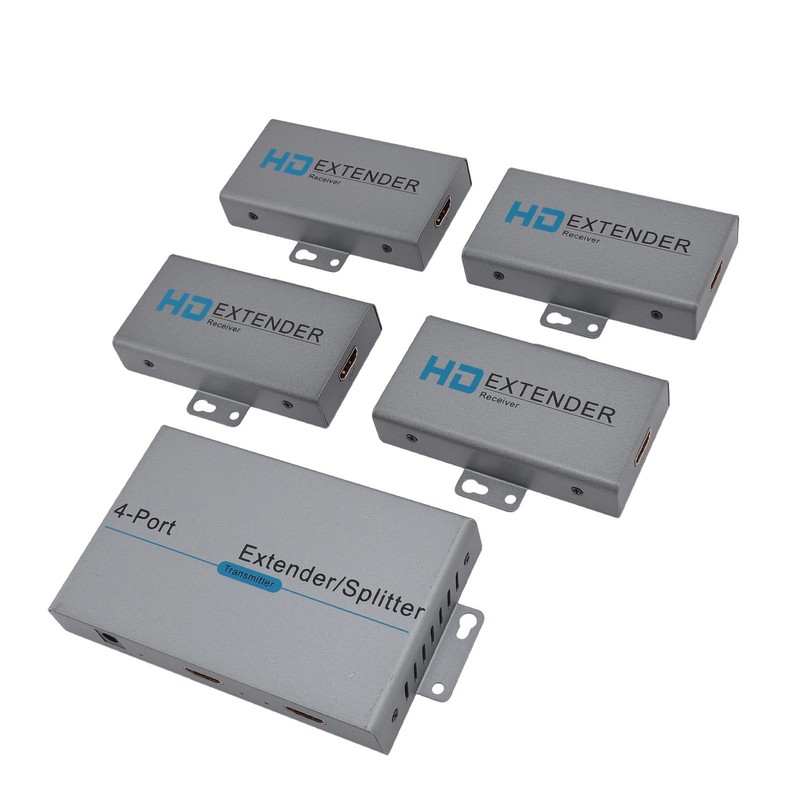 HD Multimedia Interface Extender Splitter 1x4 1080P 60Hz Extending 164ft