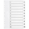 Q-Connect 1-10 Index Multi-punched Polypropylene White A4