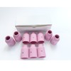 10Pcs TIG Welder Torch Accessories-Pink Large Gas Lens Cup Alumina