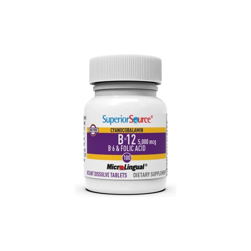Superior Source No Shot B-12 2000 Mcg 60 Tabletas