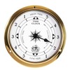 Brass Tide Clock, 3.8" Nautical Wall Clock for East Coast