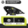 ROADEAL Headlights W/Bulbs for 2006-2010 Toyota Sienna Minivan (All Trims: