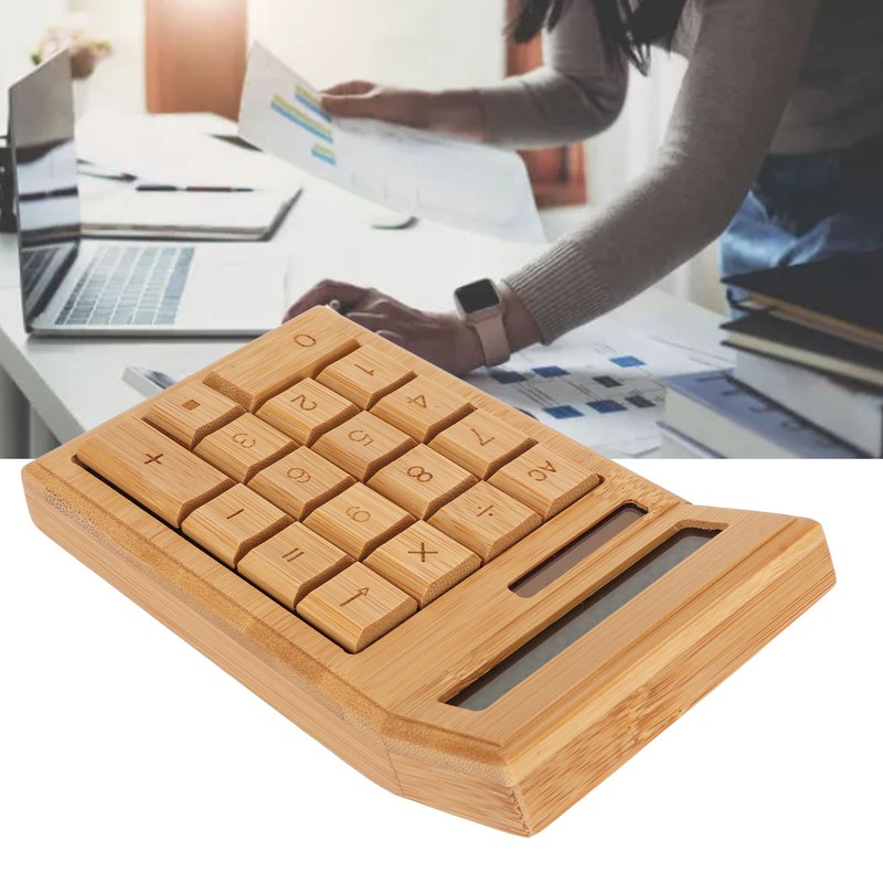 CS19 Solar Calculator Solar Battery Dual Power 12 Digit LCD