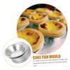 Ciieeo 10pcs Aluminum Alloy Egg Tart Molds Non Stick Mini