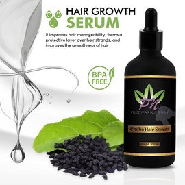 Priddyfair Nutrition Chebe Hair Growth Serum 100ml contains Biotin rich Fruits & Herbs for Anti Hair Loss Hair Serum Growth Treatment Oil, Thinning Hair | Help Hair Follicle Growth For Men & Women