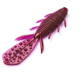 TSURINOYA 3.8-inch Hog Claw Worm, 3.8 inches (98 mm), 0.3 oz (7.5 g), 6 Packs/Bag, Rockfish, Agarfish, Soy, Black Soy, Black Soy Bass (Azari)