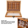 Miniature Wooden Bookshelf Anxiety Relief Multi Books Display Case Cabinet