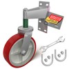 Uscaster Gate Wheel 8inch Fence Gate Wheels for Metal Tube