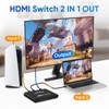 4K@30 Media Player with 2 in 1 Out HDMI Switch