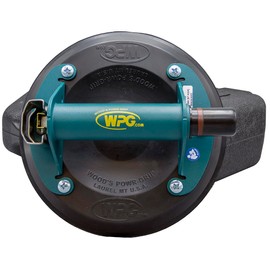 8" Wood's Powr-Grip N4300 Metal Handle ABS Plunger Vacuum Suction Cup Lifter 125lbs Capacity w/Case