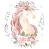 WANDKIND Magic Unicorn Wall Sticker V251 | Hand Drawn |