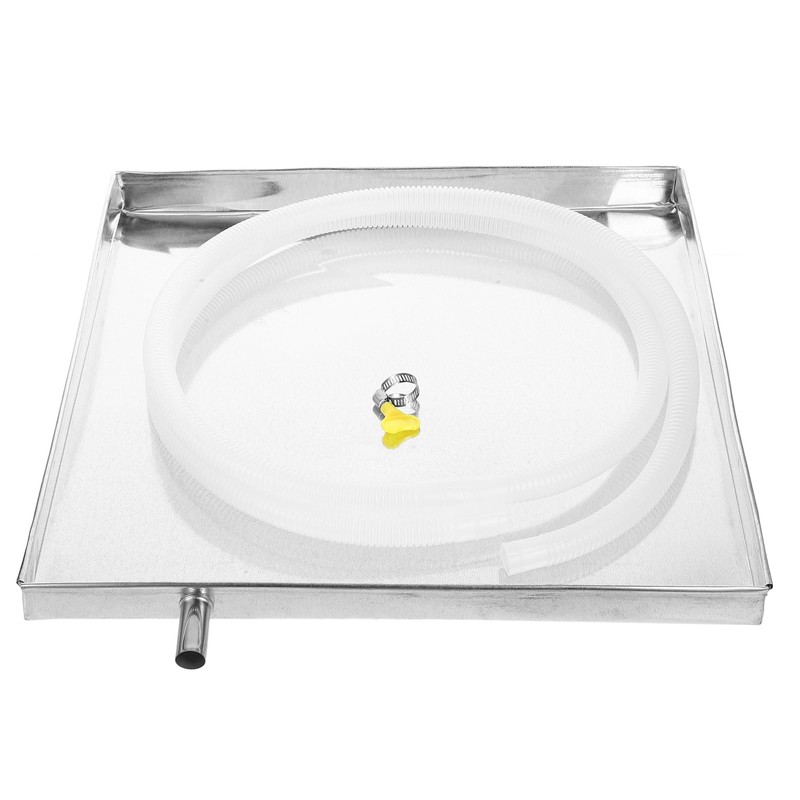 Mikikit Air Conditioner Drip Pan, Portable AC Drip Pan Stainless