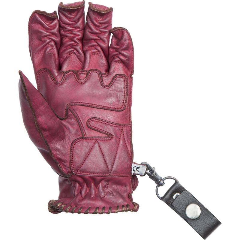 By-City Cafe Racer Lady Gloves Efficiency Vintage Leather Bordeaux with