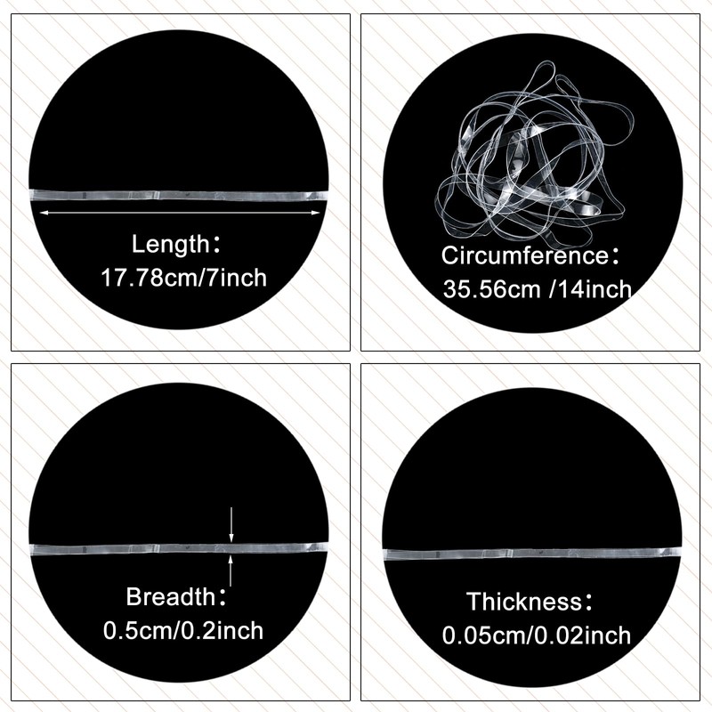 Windyun 50 Pcs Large Rubber Bands Elastic Rubber Band for