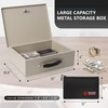 Polspag Fireproof Document Box with Key Lock & Fireproof Money