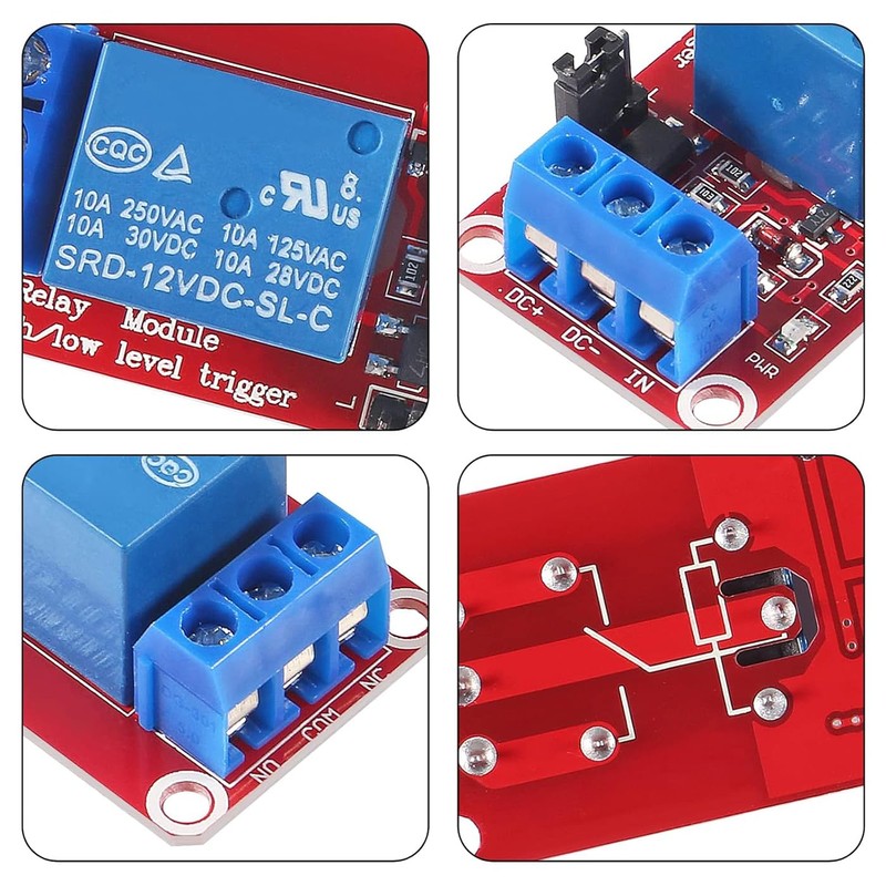 DUTTY 5V One Channel Relay Module Relay Switch with OPTO