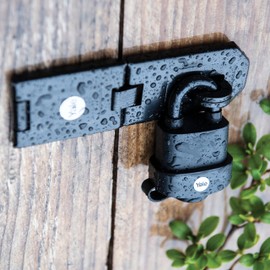 Yale 2-1/16" Wide high Security Weatherproof Laminated Padlock with 5/16" Shackle and 3 keyed Alike Keys for Outdoor gate, Fence, and Storage (3 Pack)