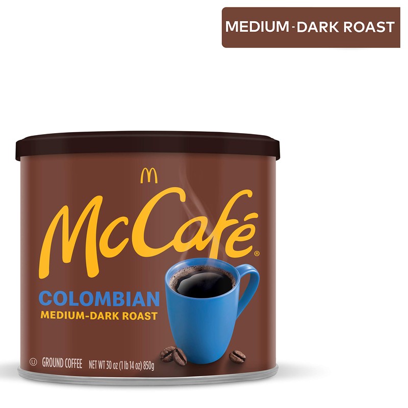 McCafe Medium Dark Roast Ground Coffee, Colombian, 30 Ounce (Pack