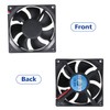 2 Pack 80mm DC Fan 12V Computer Fan 80mm 2