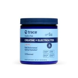 Trace Minerals Creatine + Electrolytes & Mineral Powder for Peak Performance & Optimal Hydration – Supports Brain, Muscles, & Endurance – 5 g Creatine – Unflavored – 30 Servings