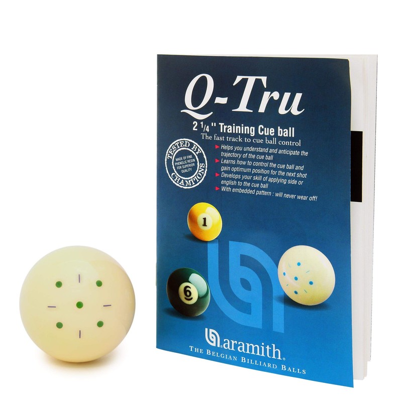 Aramith Q-Tru Training Cue Ball. - Billiards Equipment