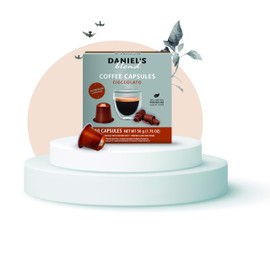 New Daniels Blend Single-Serve Aluminum Coffee Pods Compatible with Nespresso Machine, Kosher Certified, 60 Pods (60 Pods, 20 Vaniglia, 20 Cioccolato, 20 Caramello) Vanilla, Caramel, Chocolate, Chocolate Flavor Flavored Infused