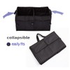 WerkaSi Trunk Organizer Car Basket Storage Tote Organizer Small Black