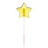Yellow Star Lollipops, Peach Flavor, 2" Lollipop, 24 Pieces, Handcrafted