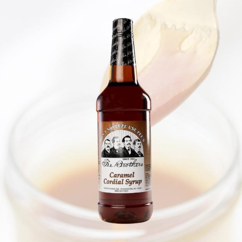 Fee Brothers Cordial Syrup & Coffee Flavoring, Caramel, 32 Fl