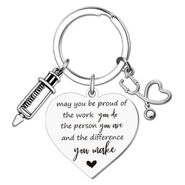 YINSSA Nurse Gifts For Nurses Keychain Nursing Gifts For Nurses Medical Assistant Accessories Inspirational Adult Nurses Week Gifts Keychain Nurse Student Gift Keychain