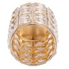 Crystal Makeup Brush Holder European Style Rounded Crystal Glass Cosmetic