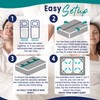 EPHEDORA 3-in-1 Fitted Sheet Attached Bed Bridge Twin (XL) to