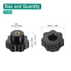 sourcing map 10pcs Clamping Star Knobs M4 Metric Female Thread