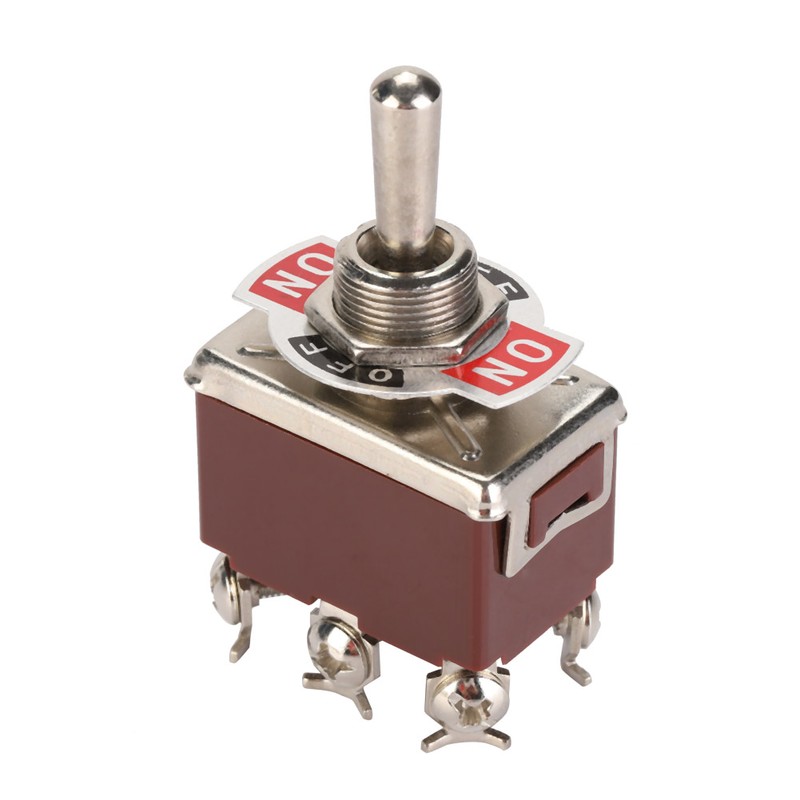 5PCS Toggle Switch DPDT 6 Pin3 Position Terninal On OFF