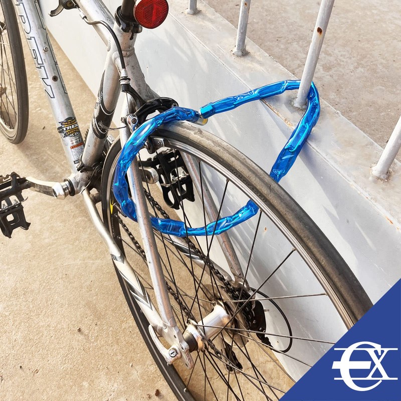 EUROXANTY Bicycle Lock | Plastic Coated Chain Lock | Link